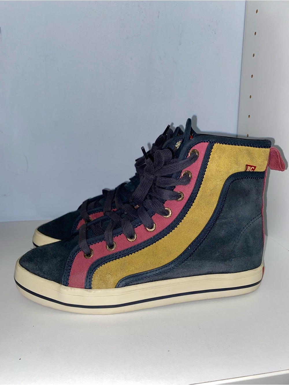 BC Footwear High-Top Suede Sneakers | Size US 8.5